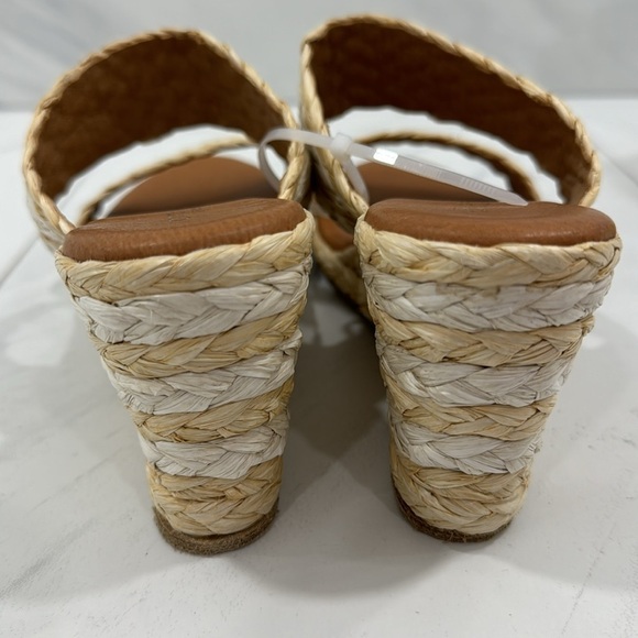 NEW! André Assous Nolita Raffia Wedge Slide Sandal - Size 40 - Picture 8 of 16